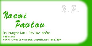 noemi pavlov business card